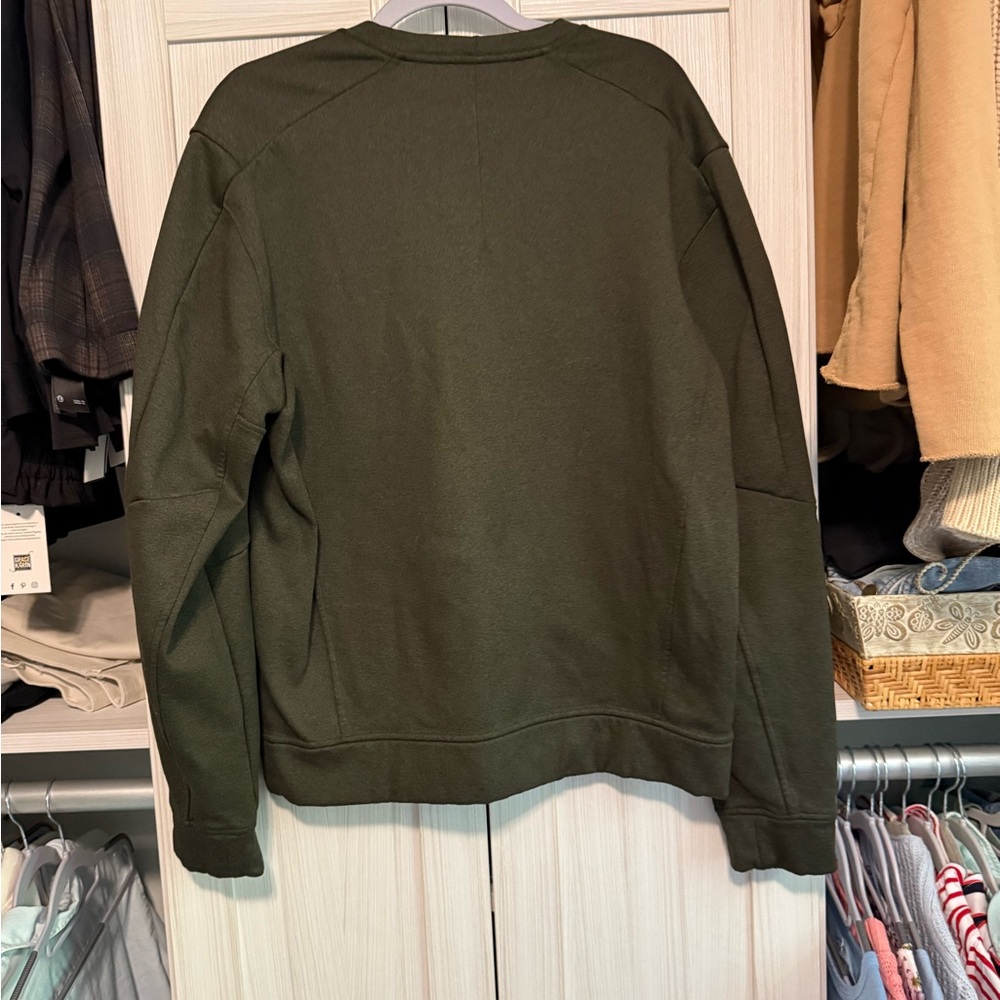 lululemon athletica Olive Green Crew Neck Sweatshirt - Picture 3 of 7